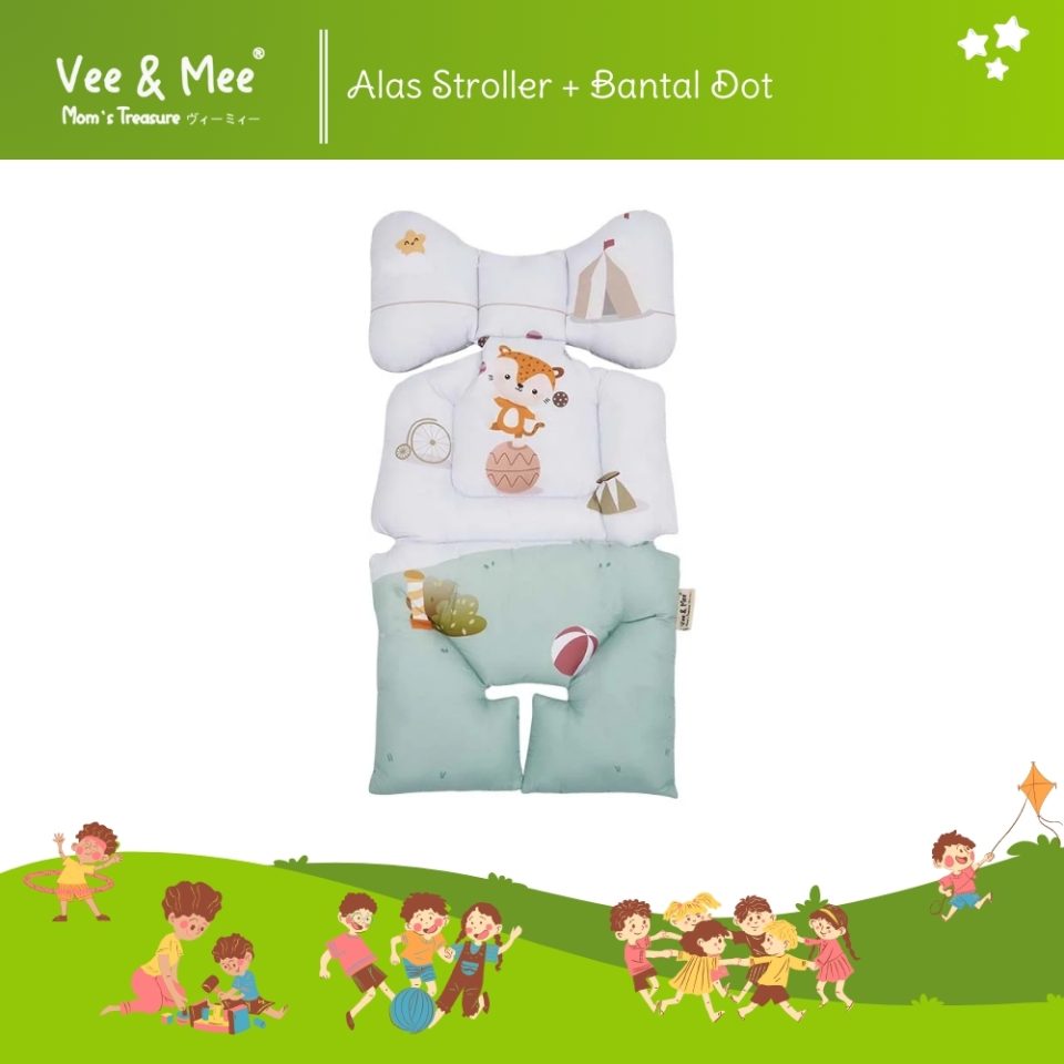 Vee & Mee Alas Stroller + Bantal Dot