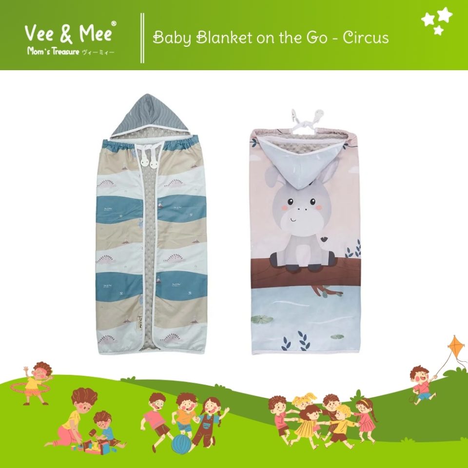 Vee & Mee Baby Blanket on the Go - Circus