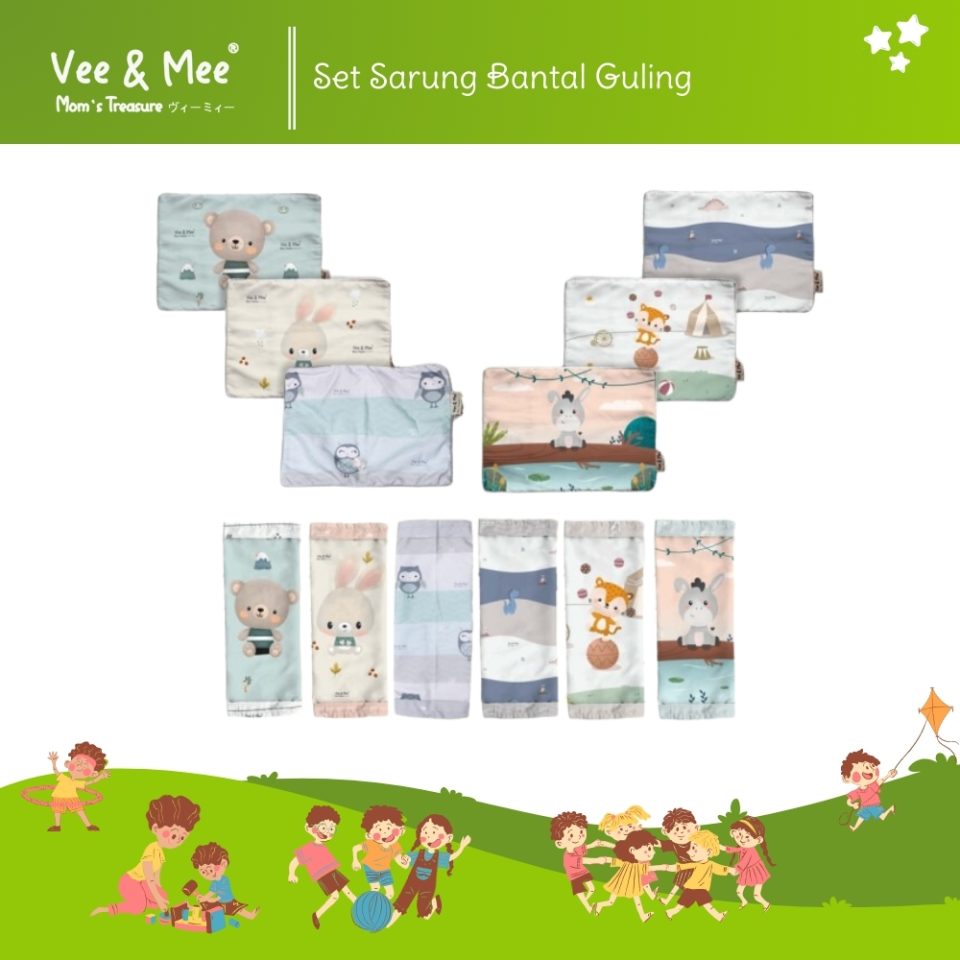 Vee & Mee Set Sarung Bantal Guling